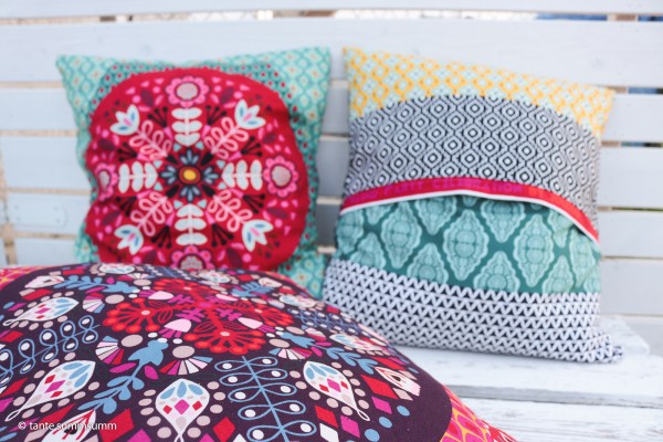 Baumwollstoff 'Pillow Party' Panel, Bunt, swafing