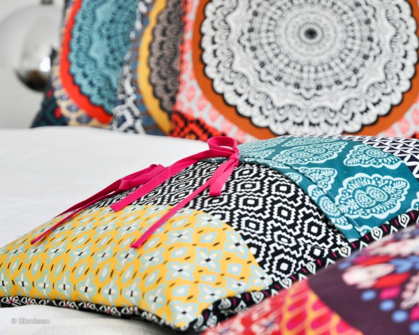 Baumwollstoff 'Pillow Party' Panel, Bunt, swafing