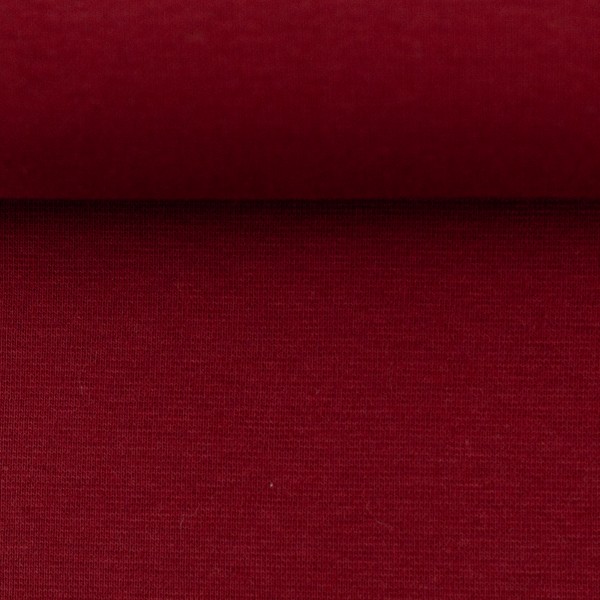 Bündchen, Heike, Uni, Dunkelrot, Meterware