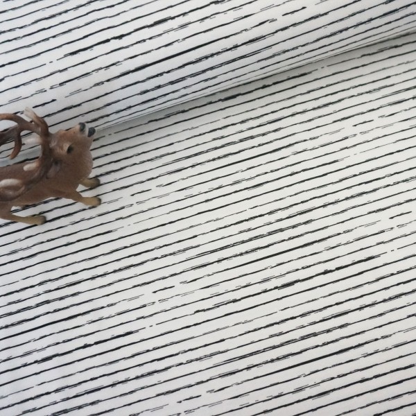 Jersey, Linien, Streifen, Off-White, Meterware