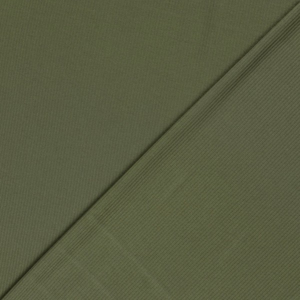 Ripjersey, Babyjersey, Uni, Tannengrün, Meterware