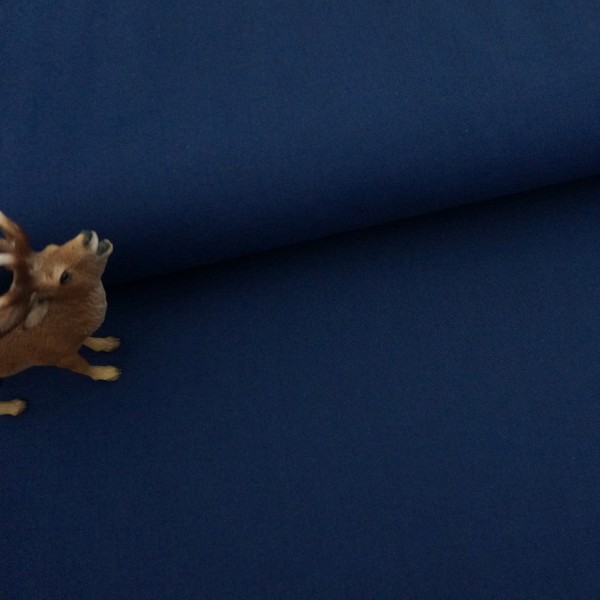 Baumwollstoff Uni Blau "Heide", Meterware