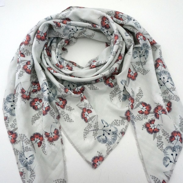 Dreieckstuch XL, Musselin, Dolden, 100% Baumwolle, Damentuch