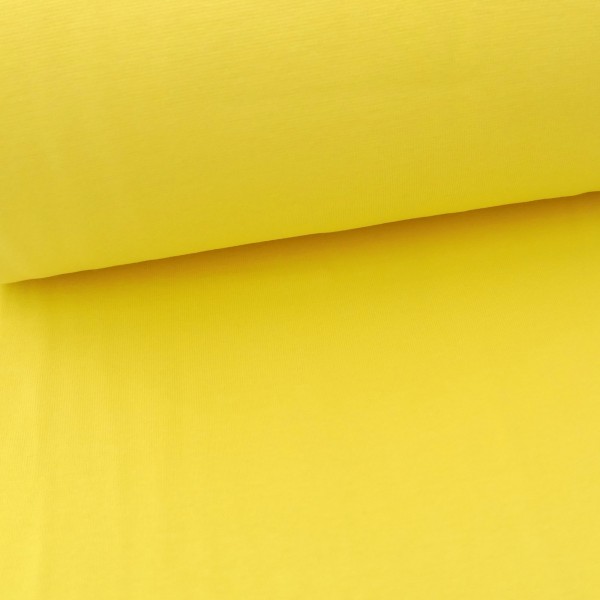 Bündchen 35 (70) cm, Zitronengelb, Meterware