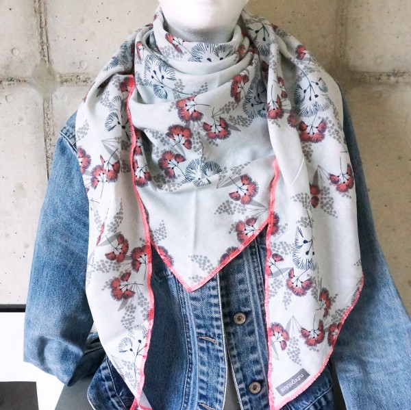 Dreieckstuch XL, Musselin, Dolden, 100% Baumwolle, Double Gauze