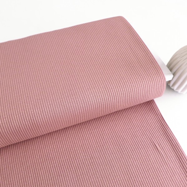 Ripjersey, Babyjersey, Uni, Altrosa hell, Meterware