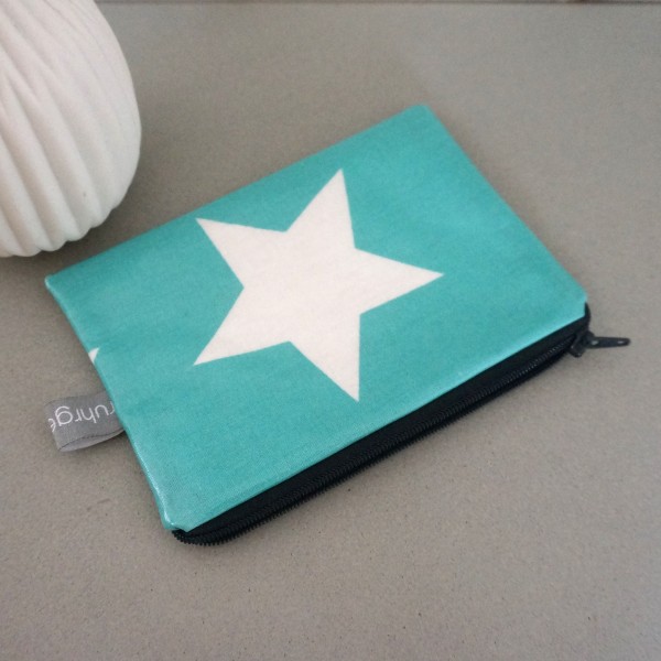 Minitasche, Organizer, Star Giant, Azur, gefüttert