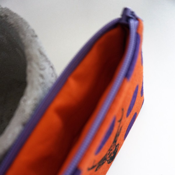 Minitasche, Organizer, Hirsch, Orange, gefüttert mit BW