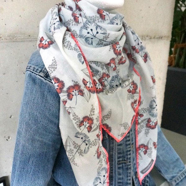 Dreieckstuch XL, Musselin, Dolden, 100% Baumwolle, Double Gauze