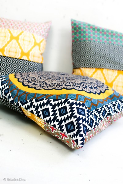 Baumwollstoff 'Pillow Party' Panel, Toskana, swafing