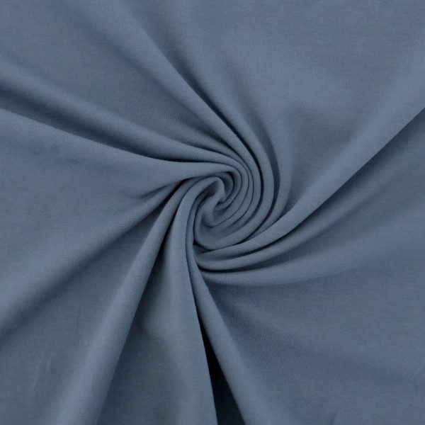 Jersey, Vanessa, Rauchblau, Uni, Meterware