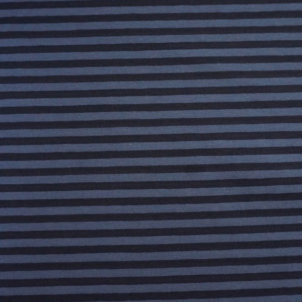 Ringeljersey 5 mm, Blau/Dunkelblau, Meterware