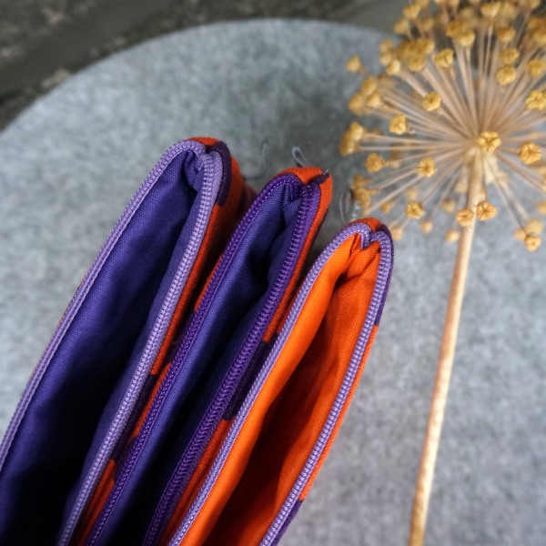 Minitasche, Organizer, Hirsch, Orange, gefüttert mit BW