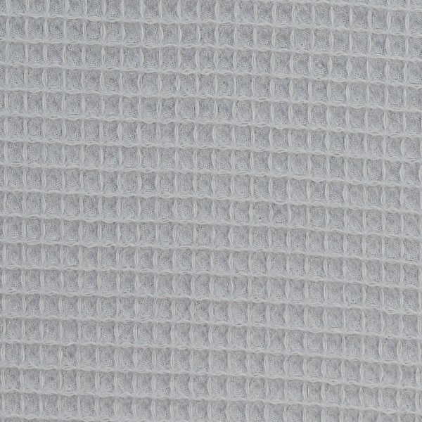 Waffelpique, Nelson, Uni, Hellgrau, Meterware