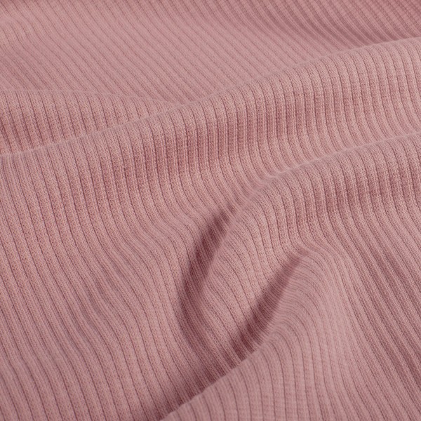 Ripjersey, Babyjersey, Uni, Altrosa hell, Meterware