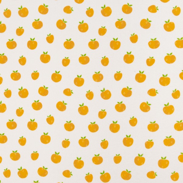 Jersey, Ajourjersey, Äpfel, Gelb, swafing Alva, Meterware