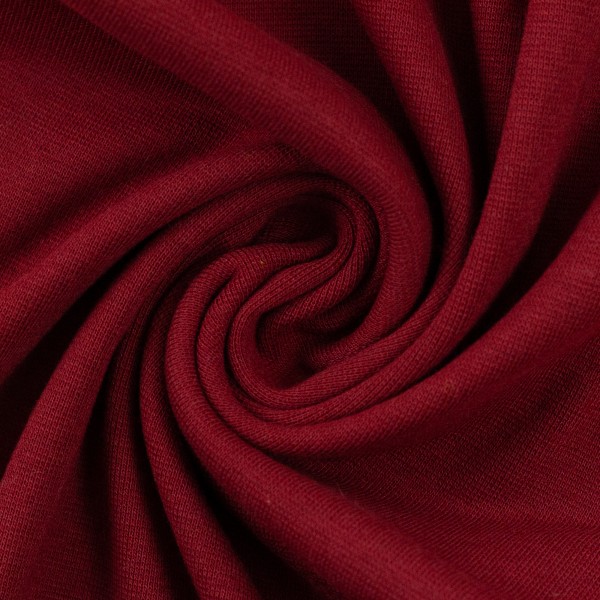 Bündchen, Heike, Uni, Dunkelrot, Meterware