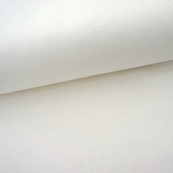 Bündchen 35 (70) cm, Naturweiß, Meterware