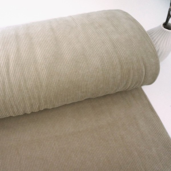 Nickyjersey, Cord, Juna, Uni, Creme, swafing, Meterware