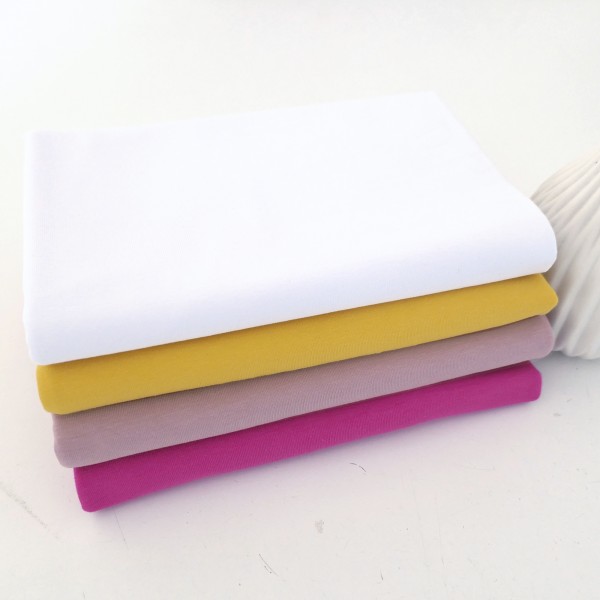 Jersey Uni, Sonnengelb, Meterware