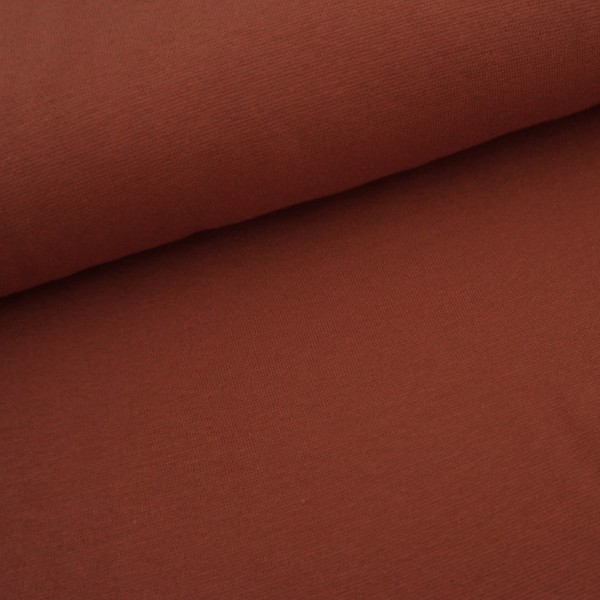 Bündchen, Heike, Uni, Rotbraun, Rost, Meterware