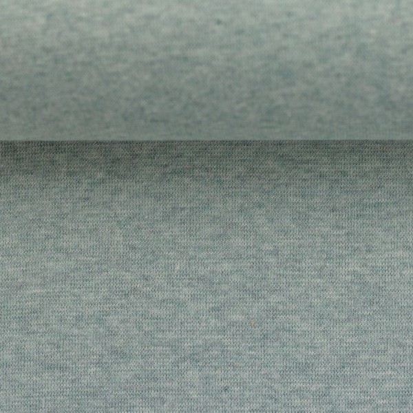 Bündchen, Heike, Uni, Mint, meliert, Meterware