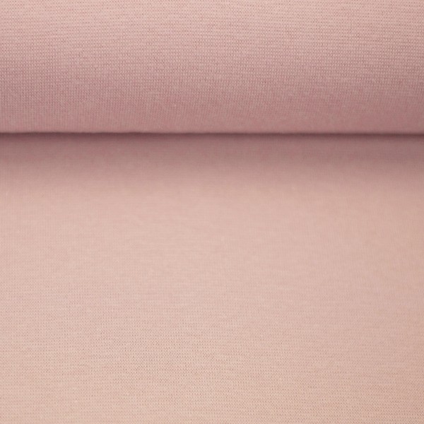 Bündchen 35 (70) cm, Uni Altrosa hell, Meterware