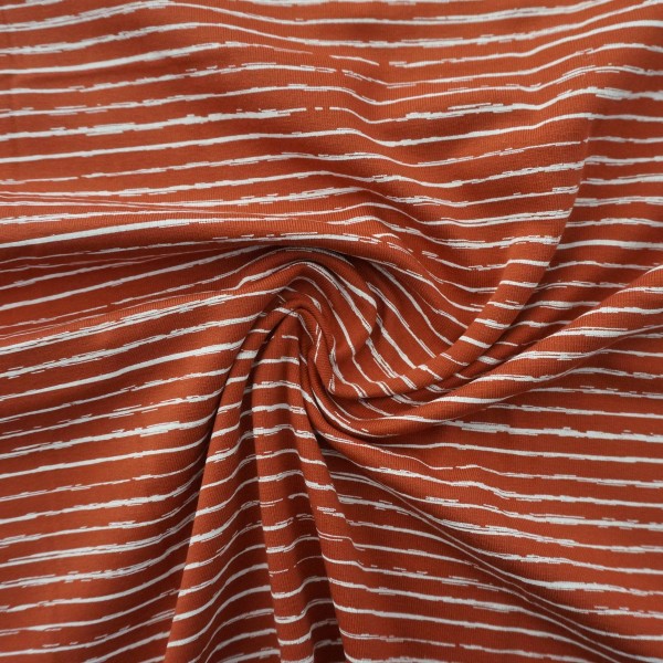 Jersey, Linien, Brick, Meterware