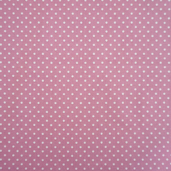 Baumwollstoff, kleine Punkte, 2mm, Judith, Altrosa