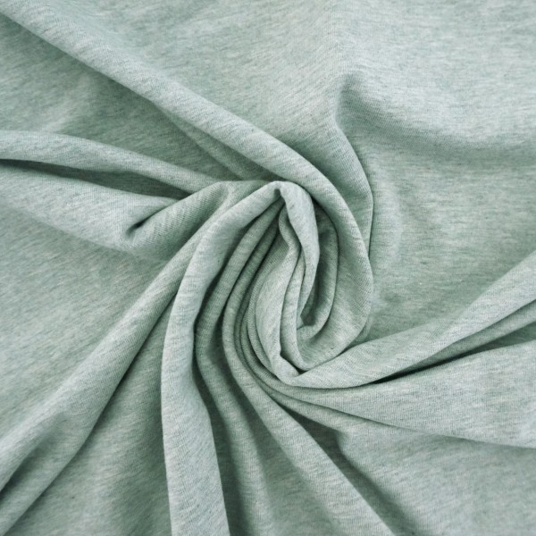 Jersey, Vanessa, Hellmint, meliert, Meterware