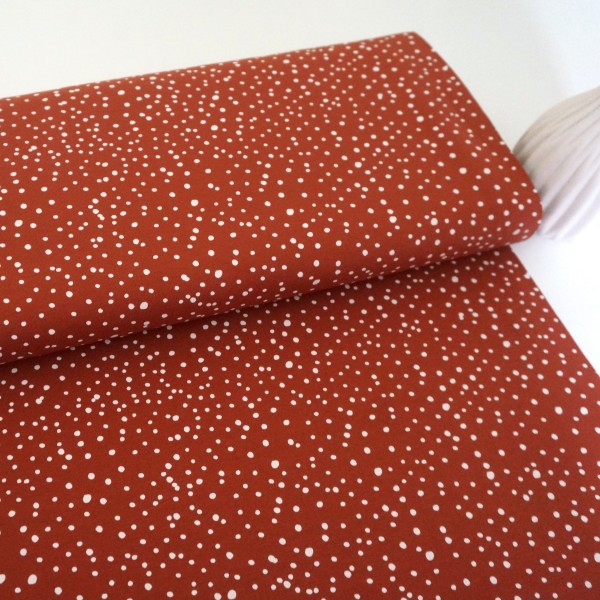 Jersey, Kleckse, Punkte, Brick, Rost, Meterware