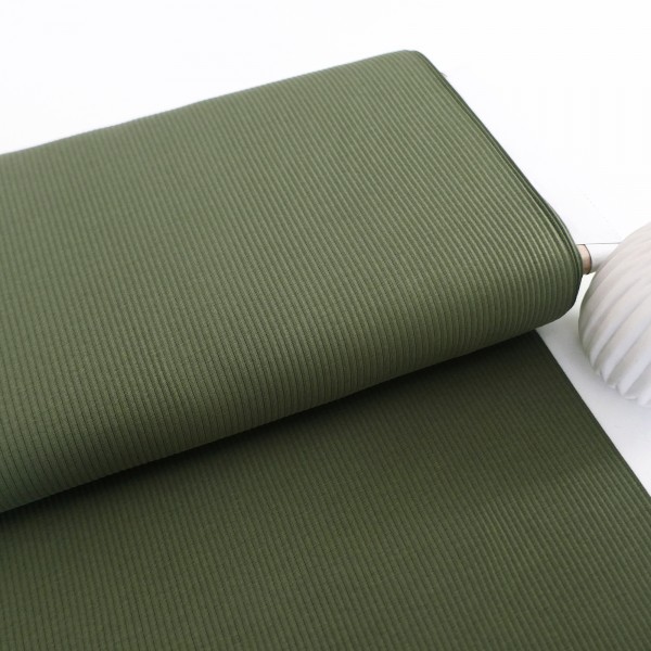 Ripjersey, Babyjersey, Uni, Tannengrün, Meterware