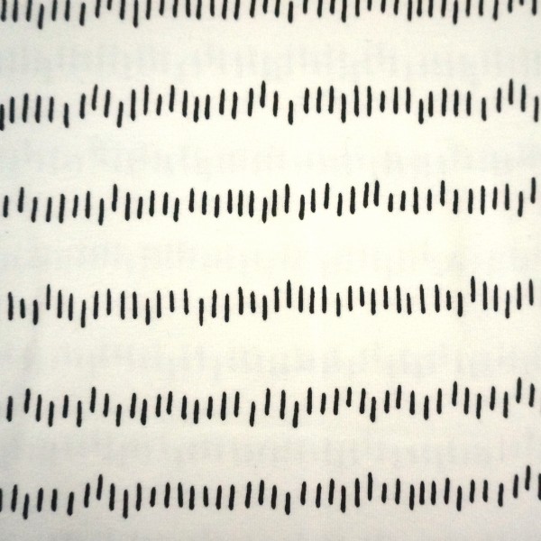 Jersey, unregelmäßige Striche, Ecru, Meterware