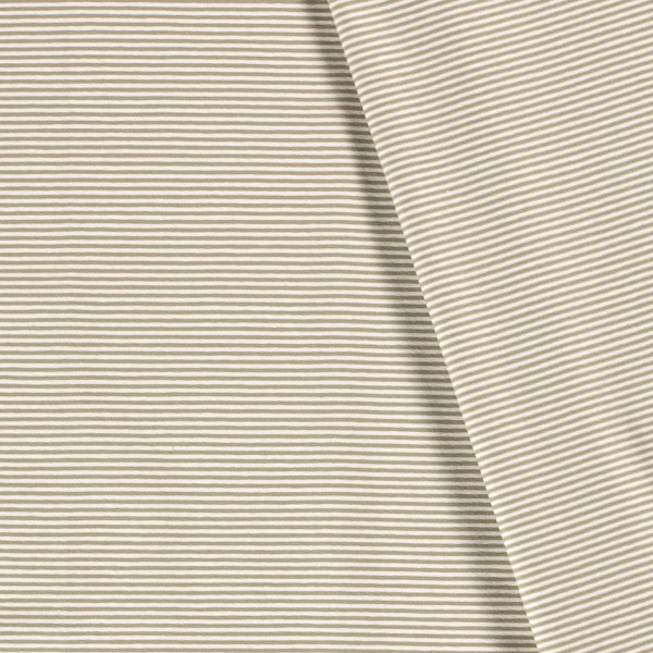 Ringeljersey 3 mm, helles Oliv/Weiß, Meterware