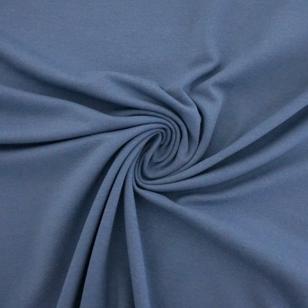Jersey Uni, Mittelblau, Meterware