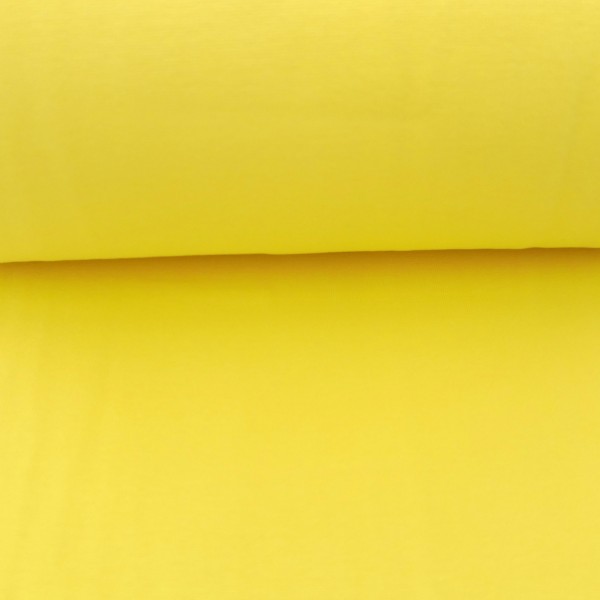 Bündchen 35 (70) cm, Zitronengelb, Meterware