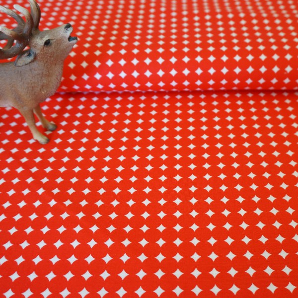 Baumwollstoff, Patchwork, Zen Chic for you, Hey Dot, Rot, Starry Dot