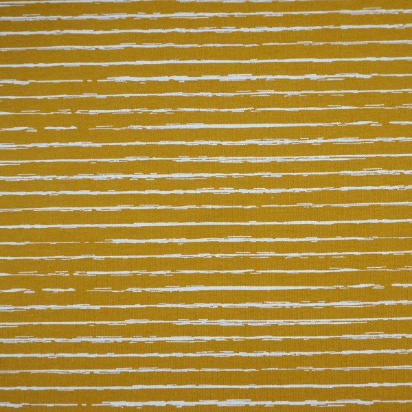 Jersey, Linien, Streifen, Senfgelb, Meterware