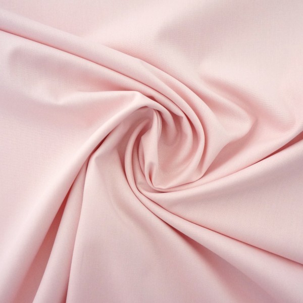 Baumwollstoff, Popeline, Uni, Softrose, Meterware