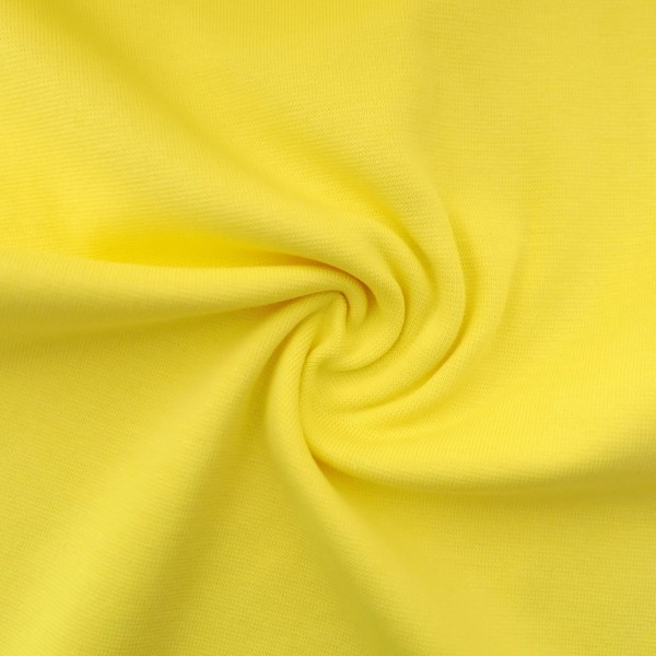 Bündchen 35 (70) cm, Zitronengelb, Meterware