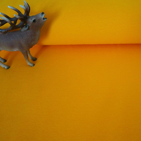 Bündchen, Heike, Uni, Gelborange, Meterware