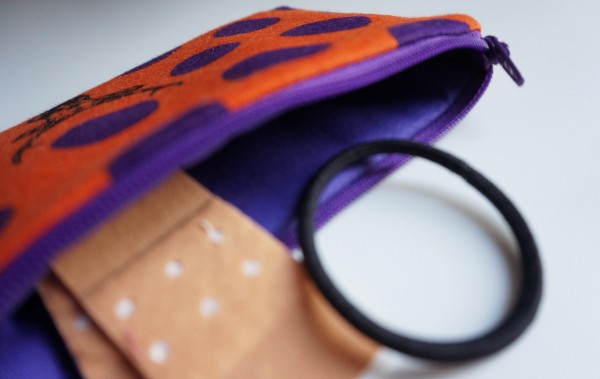 Minitasche, Organizer, Hirsch, Orange, gefüttert mit BW