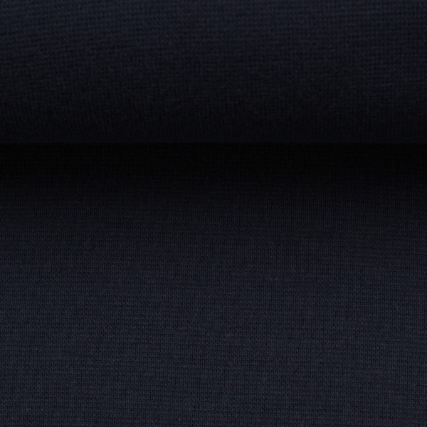 Bündchen, Heike, Uni, Nachtblau, Meterware