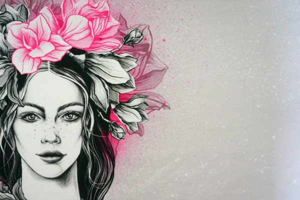 French Terry, Panel, Miss Magnolia, Rosa, Thorsten Berger