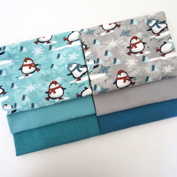 Restepaket Sweat/Jersey, My Little Pinguin, Uni meliert