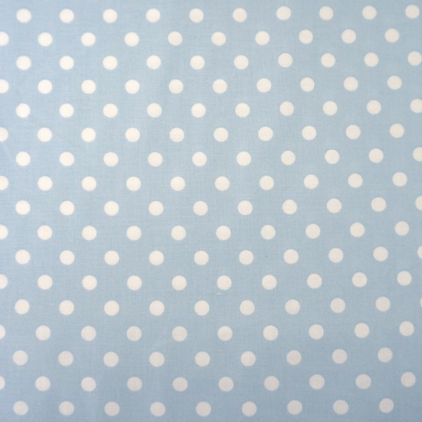 Baumwollstoff, Polka Dots, 7 mm, Judith, Hellblau