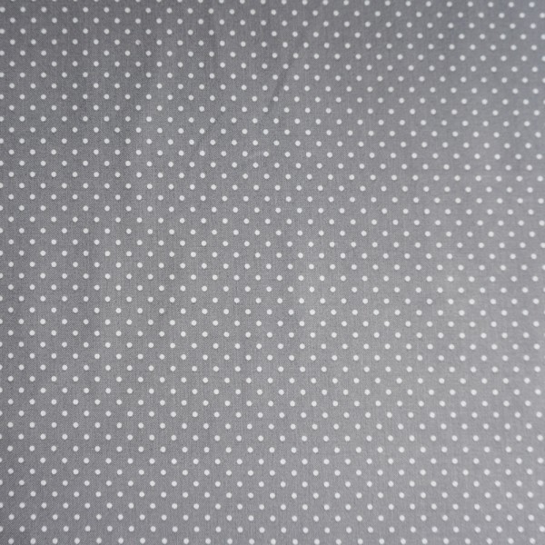 Baumwollstoff, kleine Punkte, Punkte, 2mm, Judith, Grau