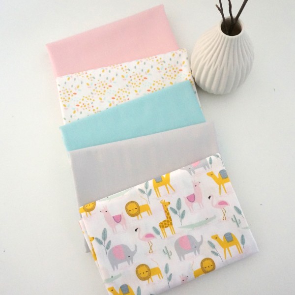 Stoffpaket Baumwolle 'Desert Family' Patchwork, Pastell