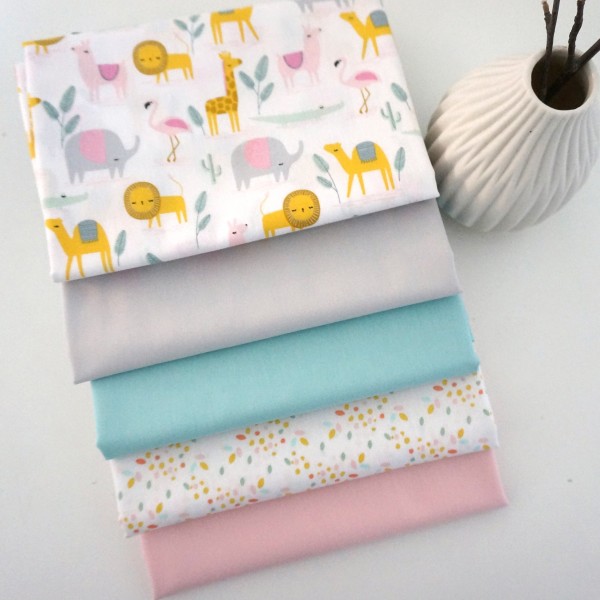 Stoffpaket Baumwolle 'Desert Family' Patchwork, Pastell