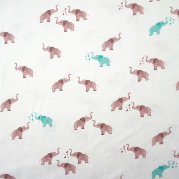 Jersey, Elefanten digital, Off-White, Meterware
